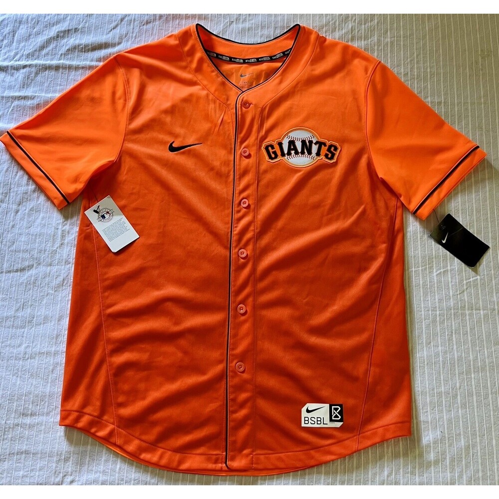 Men’s San Francisco Giants Nike Orange Fade Jersey - Large - NWT